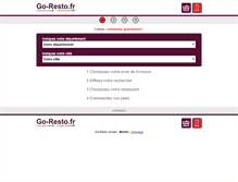 Tablet Screenshot of go-resto.com
