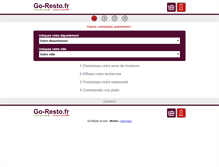 Tablet Screenshot of go-resto.fr